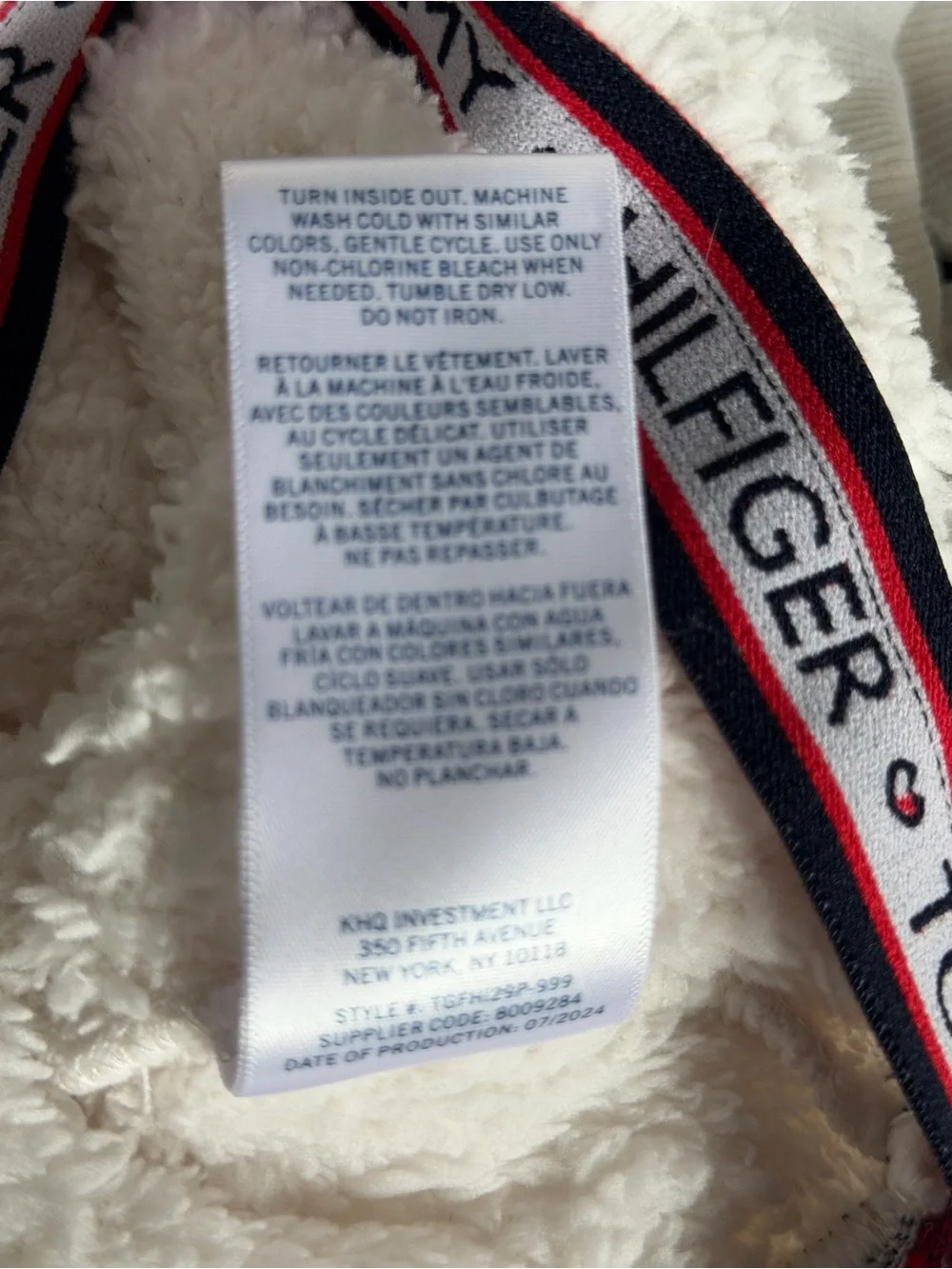 Tommy Hilfiger Baby 2-Piece White Sherpa Outfit Set 24 Months